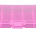 thumbnail image 1 of 10 Grid Plastic Jewelry Removable Storage Box Beads Food Craft Tools Earring Container Pink, 1 of 4