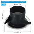 thumbnail image 2 of Unique Bargains Évent d'Air Rond de 3 Pouces 2 Pcs Diffuseur de Plafond Réglable Housse de Gril ABS Persiennes Évent de Soffite avec Écran Blanc, 2 of 5