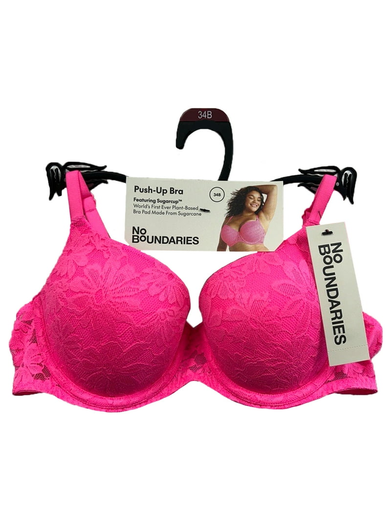 No Boundaries Women's Lace Push Up Bra with Sugarcup™ Sizes 34A