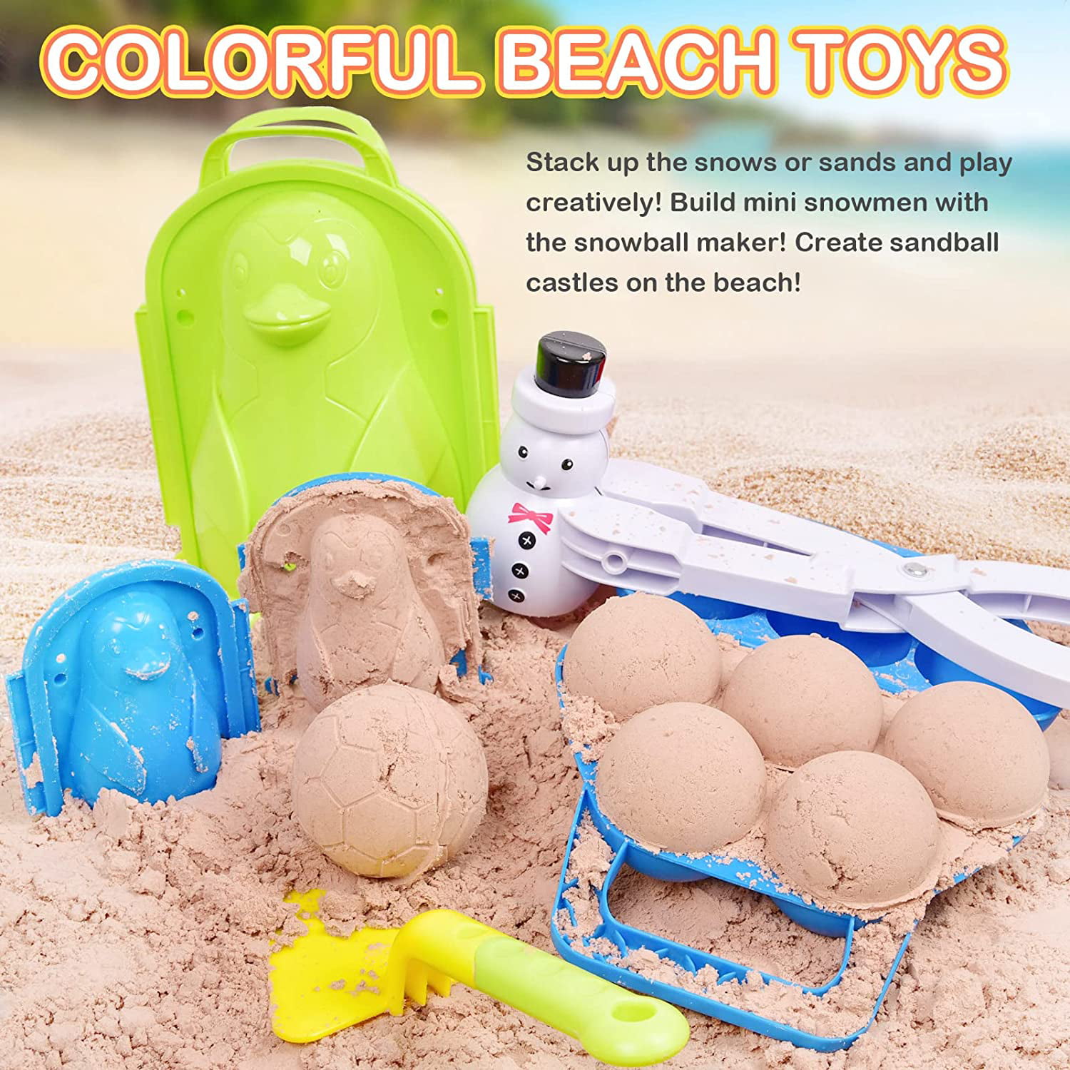 Homyl Snowballs Maker Tools Fights Toys for Kids & Adults Winter Outdoor Activities 