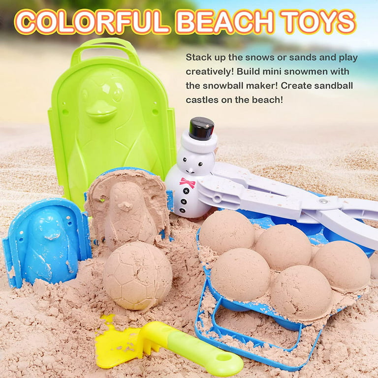 Snowball Maker Toys Snow Molds Kit Snow Toy for Kids Adults Outdoor Winter  Fun Activities Beach Sand Toys, 4 Styles (Retro Style)
