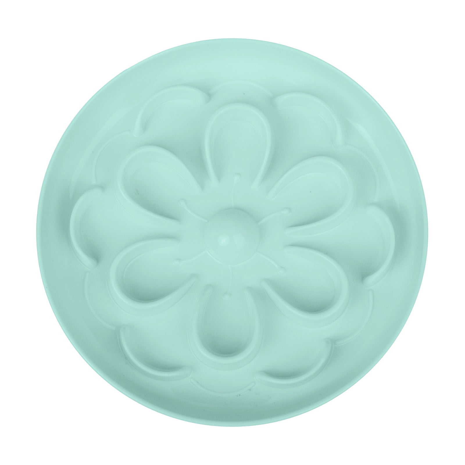ZORVEX Plastic Slow Feeder Cat Bowl for Dry Wet Food Unique Flower Style Cat Food Bowl Dishwasher Safe Cat Eating Dish With Anti Slip Bottom for Home Travel