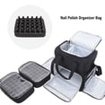 thumbnail image 3 of Bolsa Organizadora De Esmalte De Uñas, Gran Capacidad, Capacidad Para 70 Botellas, Bolsa De Almacenamiento De Esmalte De Uñas De Doble Capa Con 2 Bolsas Extraíbles, 3 of 7