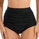 thumbnail image 2 of Acyse 2025 Womens Bikinis Clearance Ladies Fashion New High Waist Stretch Pleated Swimming Pants Juniors Conservative Swimming Pants, 2 of 4
