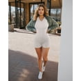 thumbnail image 6 of MINTREUS Women Rompers Short Sleeve V Neck Summer Casual Stretch Overalls Shorts Jumpsuit 2025 Clothes, 6 of 10