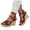 Wine, variant on Espadrille Strappy Platform Wedge Sandals for Women Peep Toe Comfortable Slides with Buckle Ankle Strap Beige Size 7