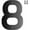Black, variant on VINOIC 6 Inch Metal House Numbers, Modern Black Address Letters, 1-Piece Outdoor Mailbox Number Plaque for Outside Mailbox Numbers AS-C-001 One