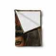 thumbnail image 2 of Sugar Skull Soft Flannel Fleece Blanket, Antique Portrait Girl with Calavera Inspired Makeup and Topper Realistic Design, Cozy Plush for Indoor and Outdoor Use, 70" x 90", Multicolor, by Ambesonne, 2 of 6