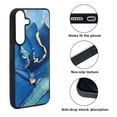 thumbnail image 2 of WIRESTER Shockproof Soft Rubber Cover Case for Samsung Galaxy S25 6.2" 2025, Marble Gold And Blue, 2 of 5