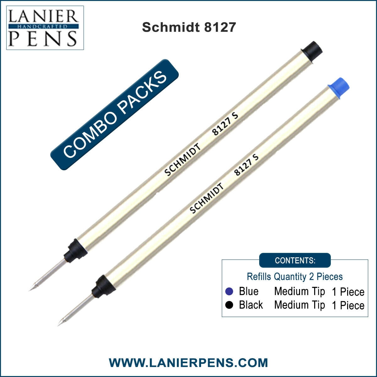 2 x Schmidt Technology Rollerballmine SRC 5888 blau medium