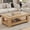 Nature Wood, variant on Alvantor Natural Wood Coffee Table with Double Layer MDF, Industrial Design, 43.3 x 23.6in