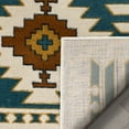 thumbnail image 4 of Well Woven Noble Blue Southwestern Medallion Mat Rug 2x4 (2' x 3'11"), 4 of 7