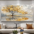 thumbnail image 4 of Cuadro Decogaleria Arbol Dorado Abstracto Moderno 140x70 Cm., 4 of 4