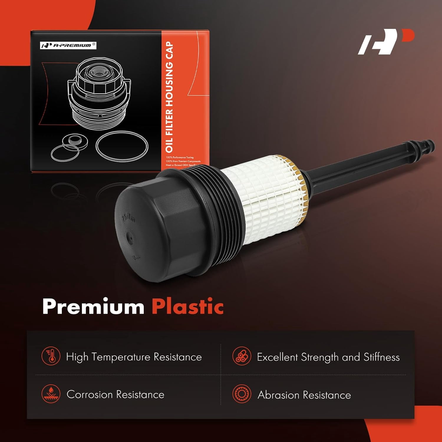 A-Premium Oil Filter Housing Assembly Compatible with Mercedes-Benz W202 W203 C280 C320 CL55 AMG W210 W211 E320 E430 E55 AMG W163 W220 R170 3.2L 5.0L Fits select: 2003 MERCEDES-BENZ SL 500R
