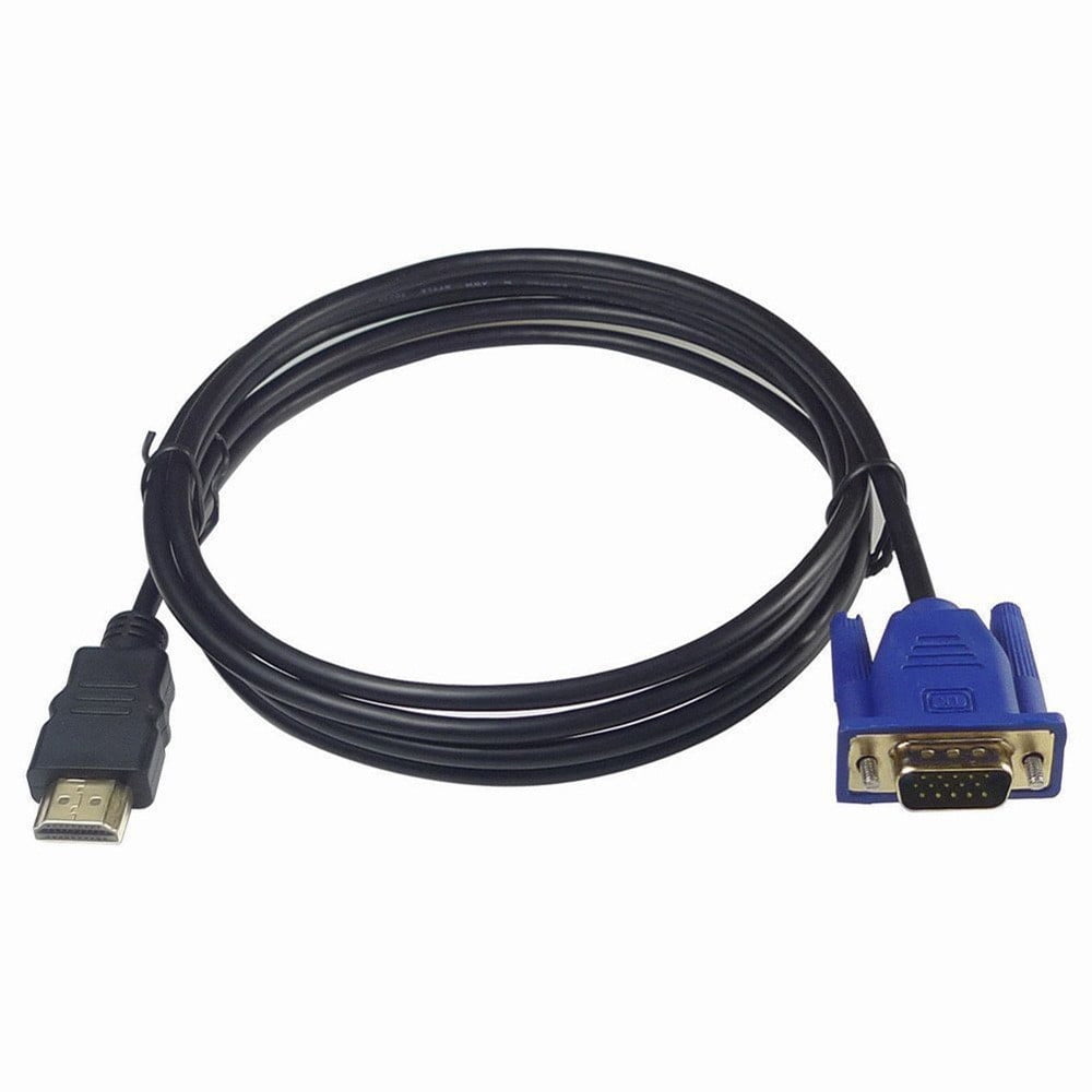 VOSS 1.8 M HDMI Cable HDMI To VGA 1080P HD With Adapter Cable HDMI TO Cable - Walmart.com