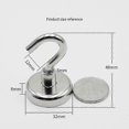 thumbnail image 2 of 6pcs Magnetic Hooks Strong Magnetic Hooks Heavy Duty with Epoxy Coating for Refrigerator, 2 of 2