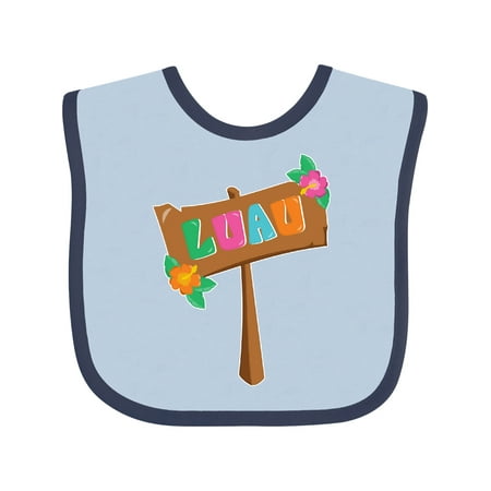 

Inktastic Luau Sign Gift Baby Boy or Baby Girl Bib