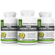 Garcinia Cambogia -Sale Three Pack - Three 90 Count Bottles| 180 Caps| 60% HCA| Multi-Level Dosing 500mg - 2000mg  | Maximum Strength