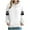 White, variant on JSheng Halloween Printed Hoodies for Women Ladies' Long sleeve Hooded Printing Drawstring Comfy Sweatshirts Army Green L
