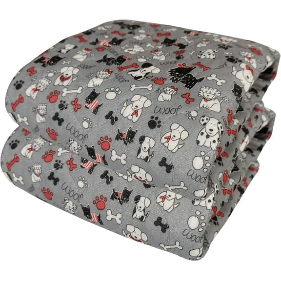 Caldwell's Pet Supply Co. 30x36 Washable Pee Pads for Dogs, Medium Dog Mats (Set of 2)