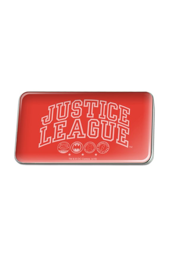 Justice League Athletic Logo Metal Rectangle Lapel Hat Pin Tie Tack Pinback