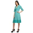 thumbnail image 4 of Moomaya Robe Imprimée Longueur Genou pour Femmes Grande Taille Vêtements Décontractés Tenue d'Été, 4 of 4