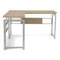 OFM Essentials Collection L Desk with Metal Legs, in Harvest with