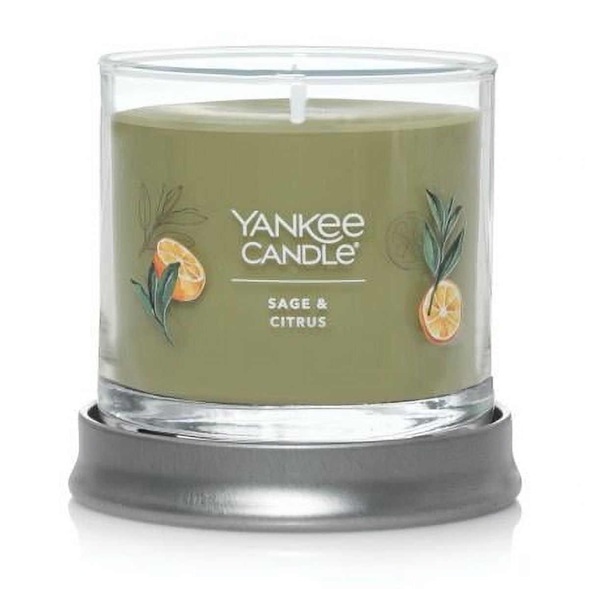 Yankee Candle Small Tumbler Scented Single Wick Jar Candle, Sage & Citrus, 4.3 oz (Pack of 2)