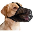 thumbnail image 1 of Bozal para perros con correas ajustables, bozal suave cubierto de malla para perros pequeños y medianos, talla S, negro., 1 of 5
