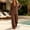 Brown women's 2 piece set a1, variant on Cagogo Women's 2 Piece Long Sleeve V Neck Top Wide Leg Pants Set Solid Boho Vacation Outfits Loose Casual Lounge Tracksuits Travel Airport Clothes, Hot Pink L