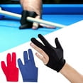 thumbnail image 1 of Leaveforme Spandex Snooker Billiard Cue Glove Pool Left Hand Open Three Finger Accessory, 1 of 1