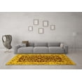thumbnail image 3 of Ahgly Company Machine Washable Indoor Rectangle Oriental Yellow Traditional Area Rugs, 2' x 3', 3 of 4
