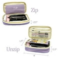 thumbnail image 2 of Wrapables Large Capacity Pencil Case, Expandable Pencil Pouch for Stationery Tools, Lavender, 2 of 6