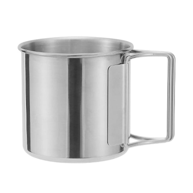 Taza de Camping, taza de agua, utensilios de cocina, tetera, taza térmica de acero inoxidable para beber, taza de café para viajes al aire libre con 220ml
