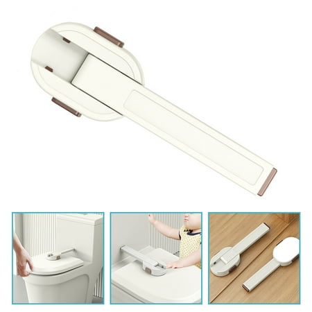 SEWCHICS Baby Safety Toilet Lock Universal Design Simple Abs Assorted 1Pcs 9.4x3 In