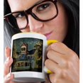 thumbnail image 2 of 3dRose, Vintage Victorian House, 11oz Two-Tone Yellow Mug, 2 of 7