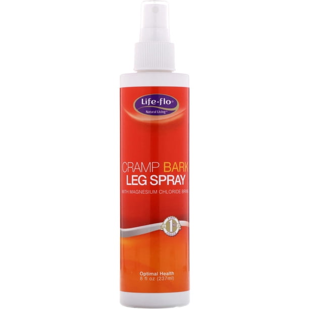 Lifeflo Cramp Bark Leg Spray with Magnesium Chloride Brine 8 fl oz 237 ml