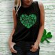 thumbnail image 5 of Gibobby Casual Casual Tops T Cuello Blusa de mujer Camisa sin mangas Camisa redonda Chaleco estampado Camiseta Chaleco y camis de mujer(Negro,M), 5 of 5