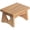 Natural, variant on eHemco Rectangular Solid Hardwood Step Stool for Adults and Kids, 7.5 Inches, Unfinished