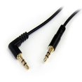 thumbnail image 1 of Cable de audio StarTech.com 1,8 m negro con ángulo recto, 1 of 4