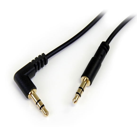 Cable de audio StarTech.com 1,8 m negro con ángulo recto