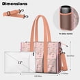 thumbnail image 5 of Teacher Tote Bag,Ballerina Unicorn Princess Pattern Teacher Utility Tote Bag,Large Work Tote Bags for Women with Multiple Pockets,Top Zipper Closure,13.8x10.6x6.7 Inch, 5 of 5