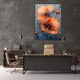 thumbnail image 6 of Mudket Framed,Modern Canvas Wall Art,Ready to Hang,Floral Canvas Print,Colorful Botanical Wall Decor,Abstract Flower Wall Art, for Bedroom Bathroom Office Decor - 12"L x 8"W, 6 of 10