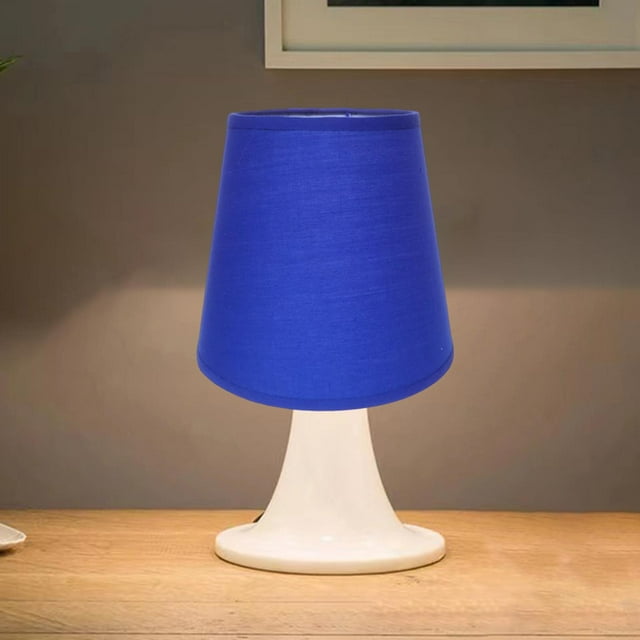 Pantalla de lámpara de estilo Vintage Perfecl desmontable Azul oscuro E27