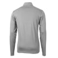 thumbnail image 3 of Men's Cutter & Buck Gray Clemson Tigers Team Big & Tall Virtue Eco Pique Recycled Quarter-Zip Pullover Top, 3 of 3