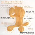 thumbnail image 3 of Baby Soft Safe High Quality Silicone Teether, Baby Hot Selling Cat Shape Silicone Teether, 3 of 4