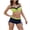 Green, variant on Qiopertar Women's Two Piece Bikini Set Vintage Swimsuits with Shorts High Waist Tummy Control Swimsuit for Beach Pool Party Sports, Black M