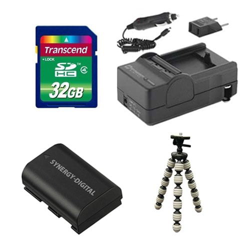 Canon EOS 7D Mark II Digital Camera Accessory Kit Includes: SDLPE6 Battery SD32GB Memory Card GP-22 Tripod SDM-1511 Charger