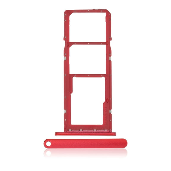 Replacement Dual Sim Card Tray Compatible For Samsung Galaxy A03S (A037 / 2021) (Red)