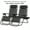 Relaxing Chairs - Black, variant on Set Of 2 Zero Gravity Relaxing Lounge Chair Foldable Patio Chair Stackable Chair